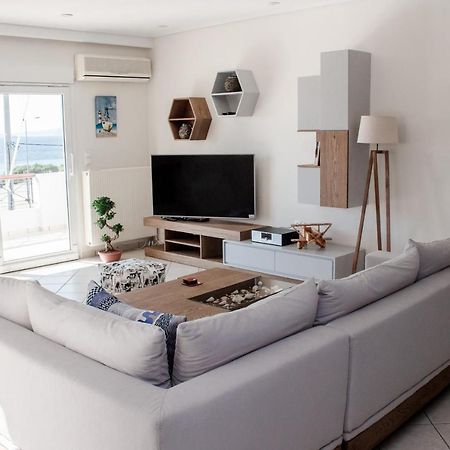 Luxury Seaview Apartment By The Sea Saronida Zewnętrze zdjęcie
